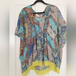 Tommy Bahama multicolor silk tunic size s/p